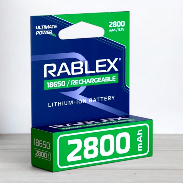 Акумулятор Rablex 18650 Li-ion, 2800mAh, 3,7V